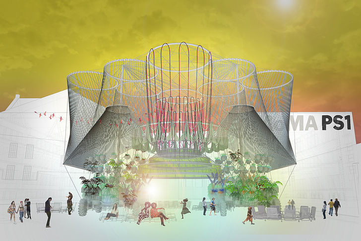 A rendering of COSMO for MoMA PS1. Credit: Andres Jaque/Office for Political Innovation