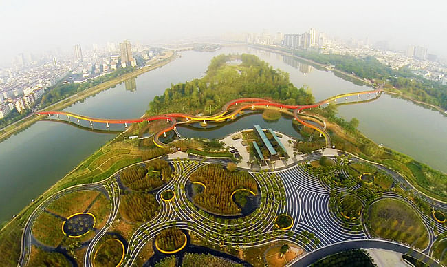 Landscape of the Year: Yanweizhou Park in China by Turenscape International. Image courtesy of World Architecture Festival 2015