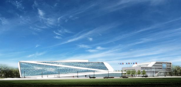 Exhibition Center / Ding Shu General Airport, Yixing Dushu, China / Cordogan Clark & Associates with Hanson