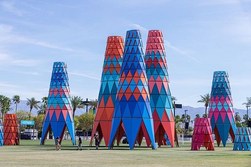 Sarbalé Ke by Francis Kéré at the 2019 Coachella Valley Music and Arts Festival, photo by Iwan Baan.