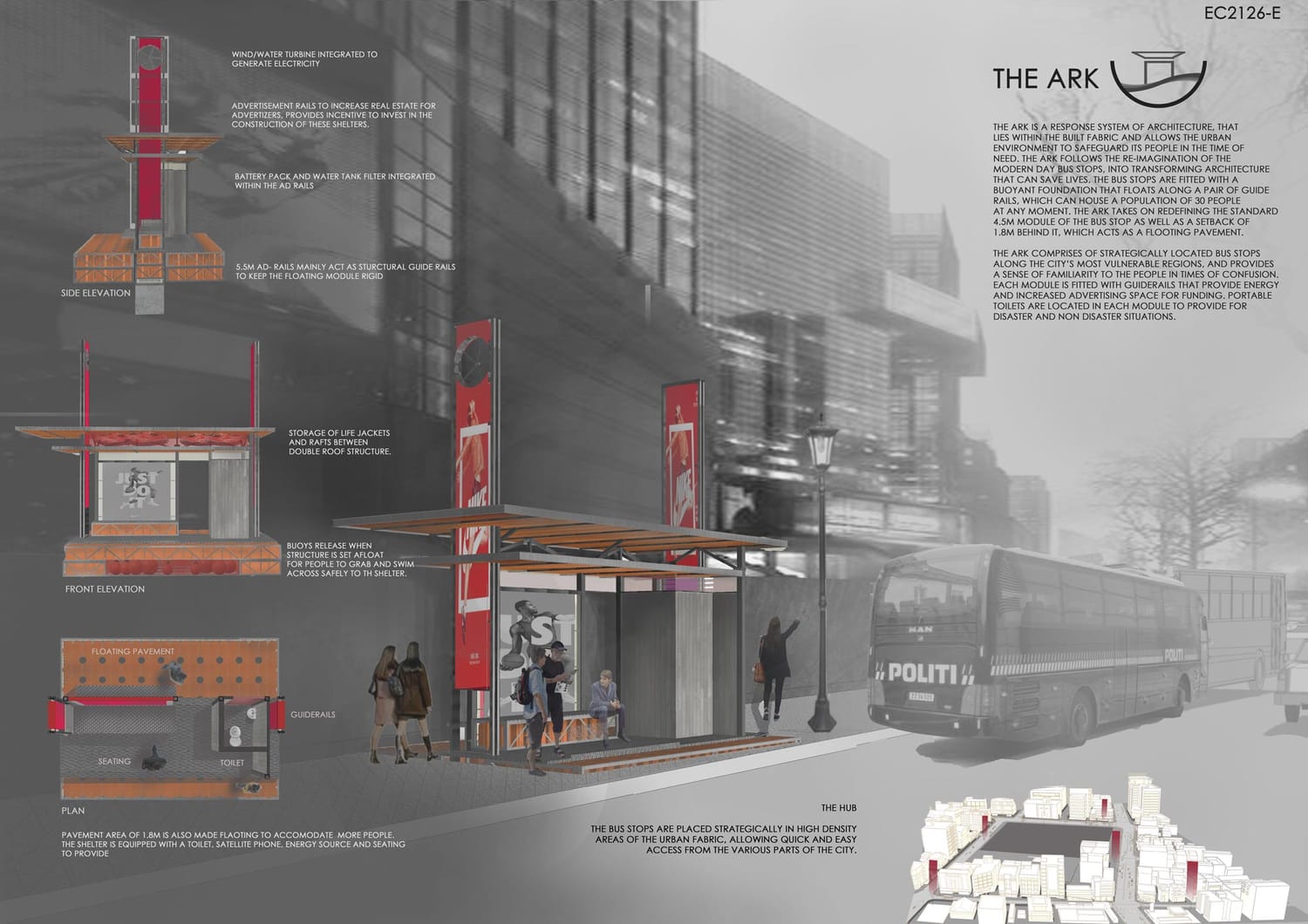 The winning “Shelter 48” results for emergency life-support design