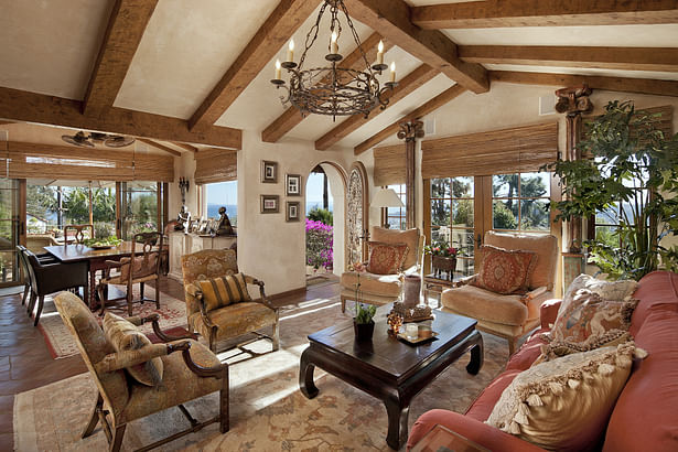 romantic retreat | warm inviting materials | stunning courtyard.