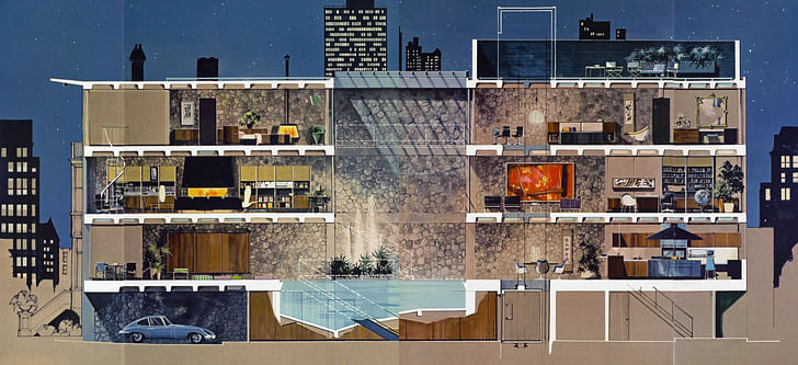 Playboy Town House, May 1962. Image courtesy of Elmhurst Art Museum.