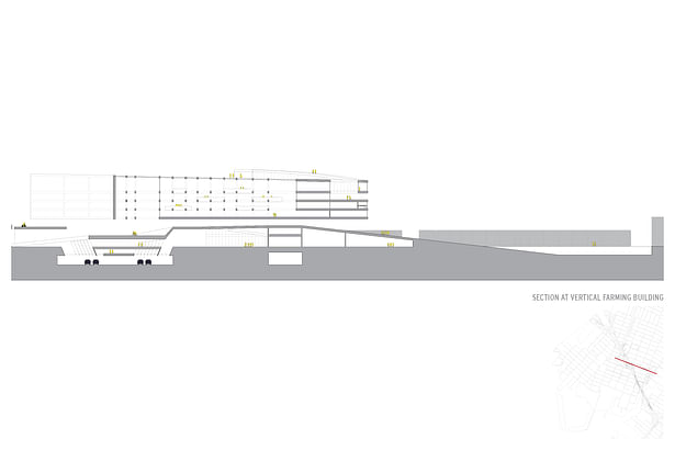 Transverse Section - Vertical Farming Building