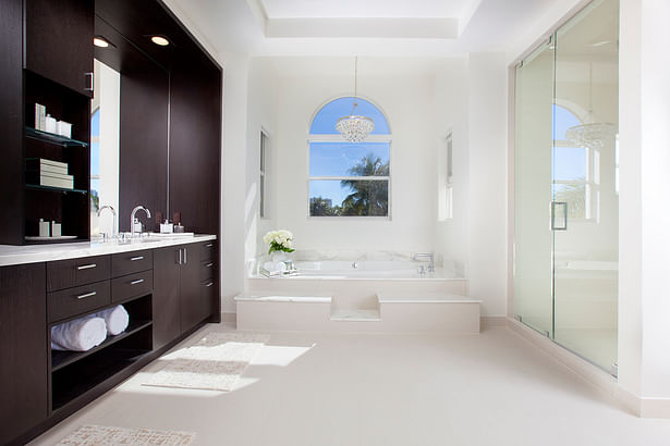 Master Bathroom - Residential Interior Design Project in Fort Lauderdale, Florida by DKOR Interiors