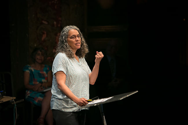 Mindy Thompson Fullilove at PopTech City Resilient conference (2013). Image via flickr/PopTech.
