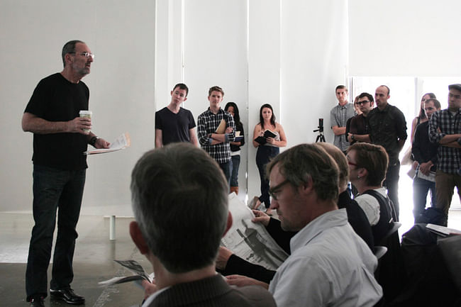 Thom Mayne introduces A.UD SUPRASTUDIO Culture Now to jurors