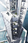 Cloud-harvesting skyscraper: renderings of proposed new sustainable Tokyo development