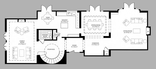 Unit B 1st floor plan