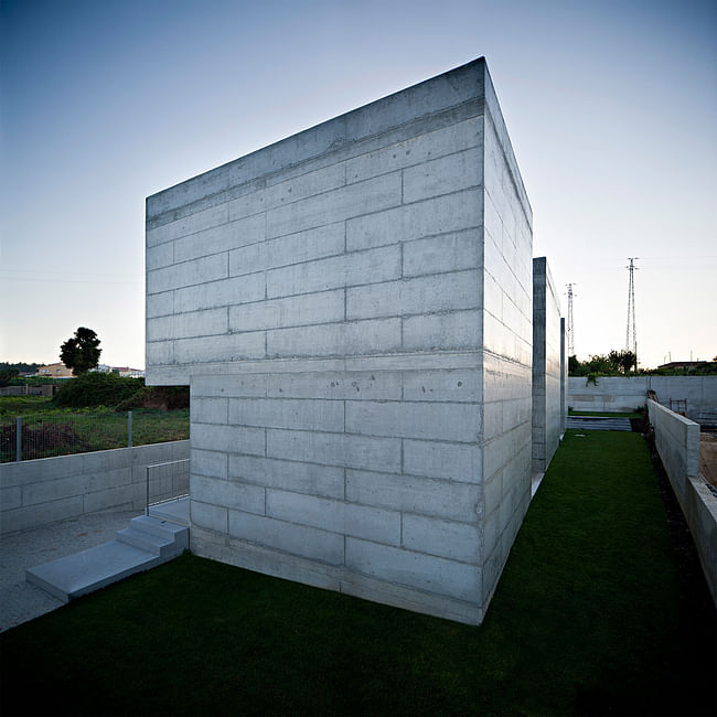 Exterior of the house in Moreira, Maia, Portugal (Photo- Javier Callejas)