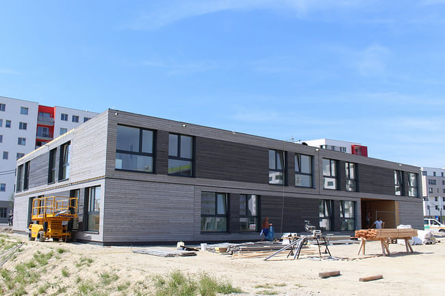 Mobile student dorm that meets the Passive House Standard (photo by Passive House Institute)