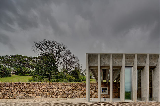 Lune de Sang Sheds in NSW, Australia by CHROFI; Photo: Brett Boardman Photography