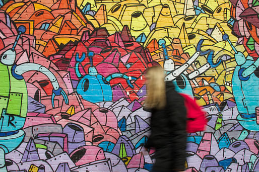 Detail of graffiti mural by Nick Kuszyk in Williamsburg, 2014. Photo: ichsageuchmalwas/Flickr.