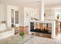 Doubled sided fireplace / cheminée double faces