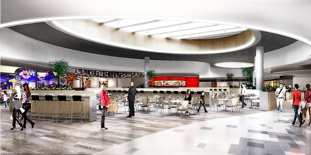 Perspective - Main Food Court. (Image of shared autorship)