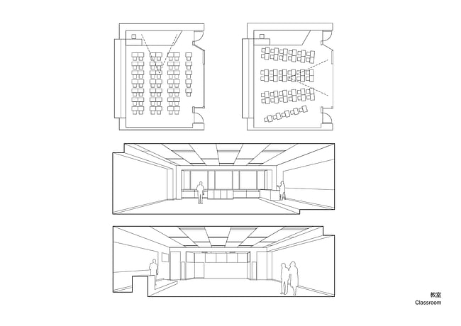 Classroom. Image courtesy of OPEN Architecture