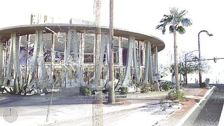 compiling a point cloud for architectural restoration of a googie style '60s bank