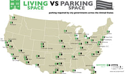 "Graphing Parking" charts out of whack U.S. minimum parking regulations