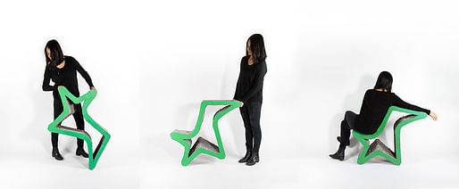  “RRRolling Stones” modular seating designed by HANNAH. Image: Archleague. 