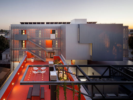 2014 AIA HUD Secretary Award recipient for Excellence in Affordable Housing Design Award - 28th Street Apartments (Los Angeles) by Koning Eizenberg Architecture, Inc. Photo © Eric Staudenmaier