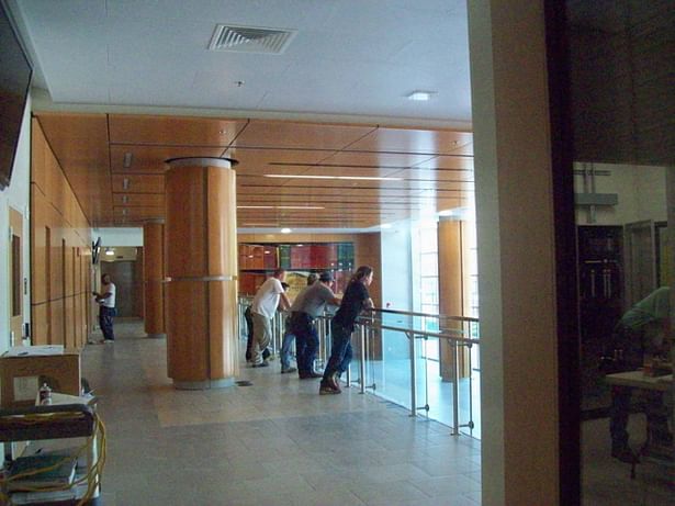 view inside lobby at the end of construction