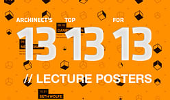 Archinect's Top 13 Lecture Posters for '13