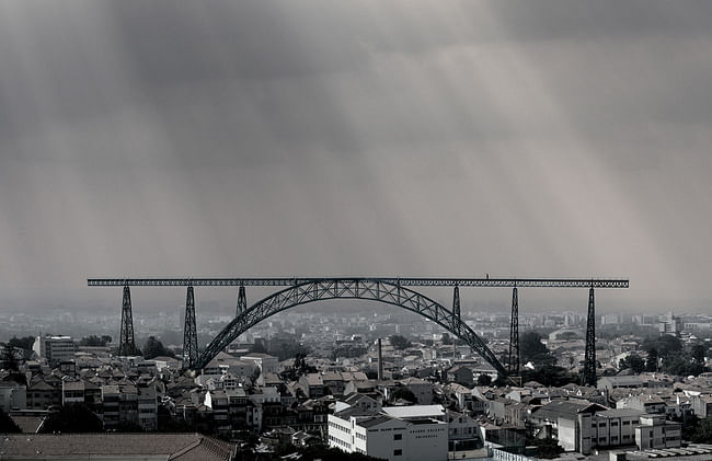 Detail for relocation of the D. Maria Pia Bridge. © Bandeira/Ramalho. Image courtesy of Ana Laureano Alves.