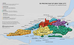 This 3D map compares NYC real estate prices by neighborhood