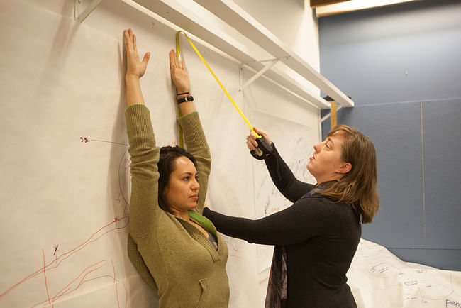 Body mapping exercise during Intensives week.