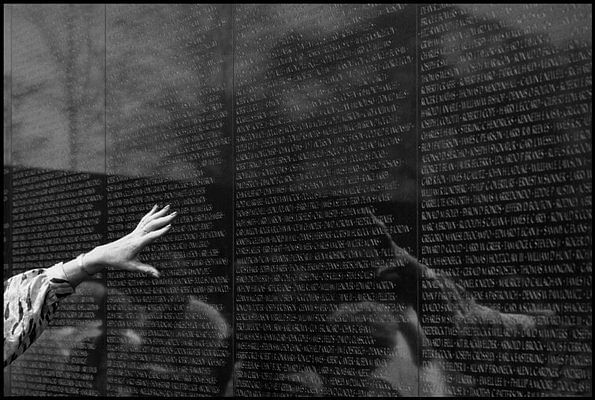 Vietnam War memorial in Washington, DC. 