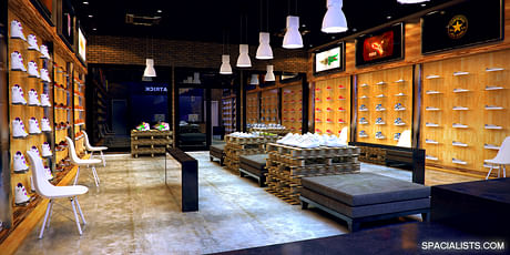 New Footwear store design in Richmond Texas mall. www.spacialists.com
