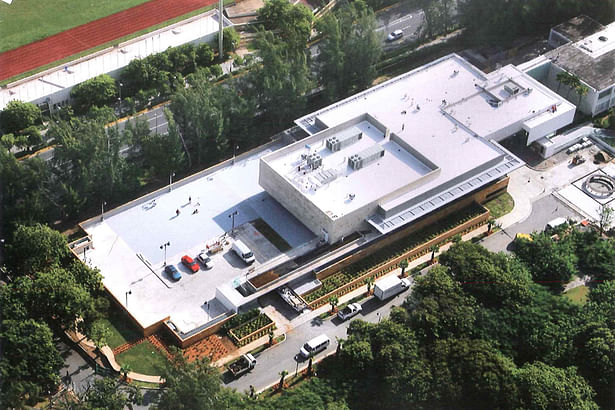 Aerial View Puerto Rico Supreme Court New Annex Building and Parking Structure