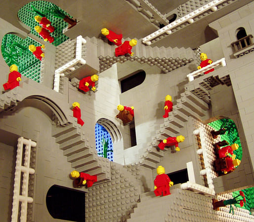 Photo of "Escher's "Relativity" in LEGO® " by A. Lipson