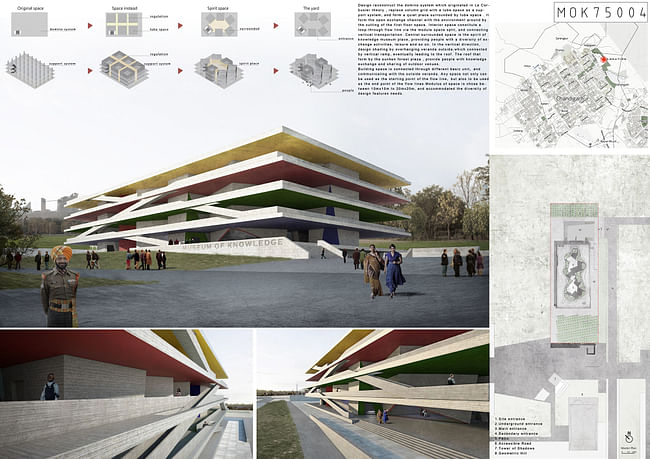 'Chandigarh Unbuilt' 1st place winning team: He Dongming, Tong Hubo, Li Dean | China. Image courtesy of Archasm.