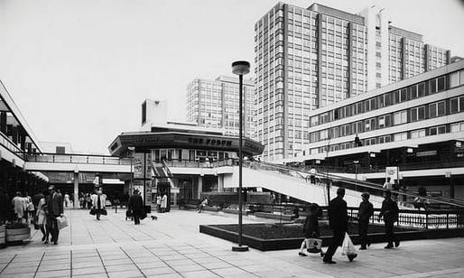Image: Croydon’s Whitgift shopping centre, filming location of the opening credits to BBC sitcom Terry and June. Fox Photos/Getty, Image via Theguardian.com