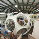 Fly’s Eye Dome restoration at Goetz Boats in Bristol, RI (Photo: Ira Garber)