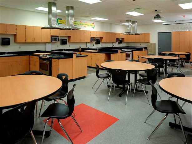 Modernized Food Service (HomeEc) Classroom