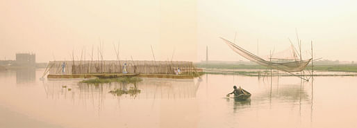Rendering from Chatterjee’s “Living with the Ganges Delta” project. Image courtesy of Arijit Chatterjee. 
