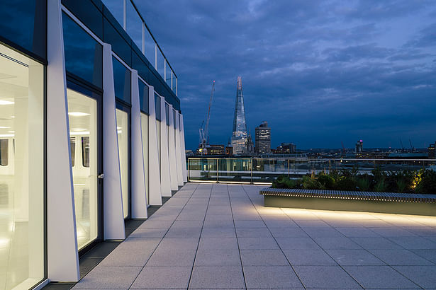 View of the Shard from the new roof terrace