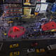 Aerial view of Situ Studio's winning Times Square Valentine Heart design, Heartwalk