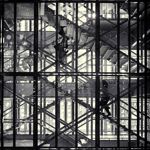 Ascending and Descending, Stairway to Heaven (L'Institut du Monde Arabe, Paris 2011) © Simon Gardiner