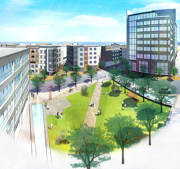 Concept rendering of park area