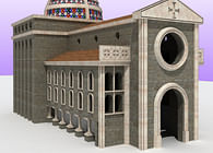 reconstruction of a project of a church ever built