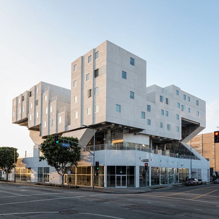 The Star Apartments located in downtown LA. Design by Michael Maltzan Architecture. Image courtesy of SRHT.