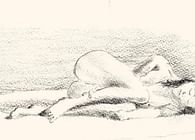 2015 - Drawing - woman sleeping