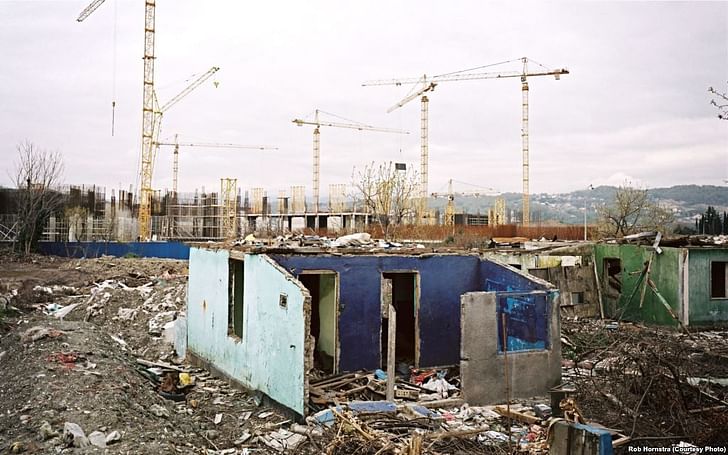 Former Sochi dwellings turned into construction collateral damage. Photo: Rob Hornstra.