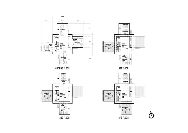 Multi building - plans 2nd and 3rd floor