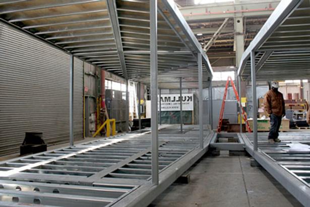 Steel Frame in Factory