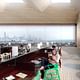 The Chicago skyline can be seen at the top-floor reading room of the new complex 