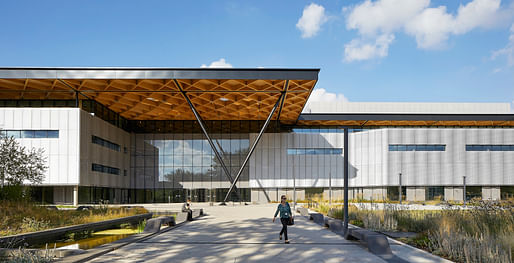 Shortlisted: Warwick Manufacturing Group, University of Warwick for Prof Lord Bhattacharyya Building by Cullinan Studio. Image @ Nick Hufton.